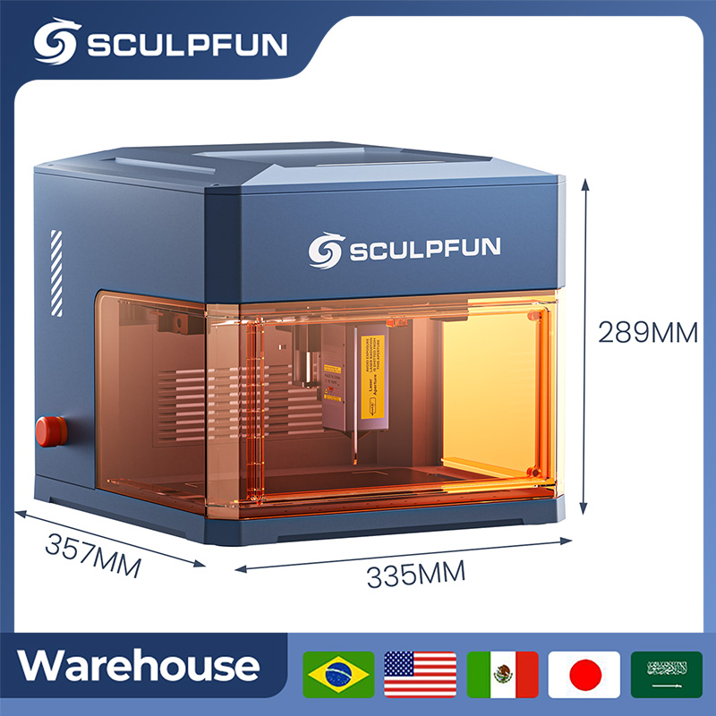 Industrial Laser Engraver - SCULPFUN 12W Laser Diodowy 1.2W Laser